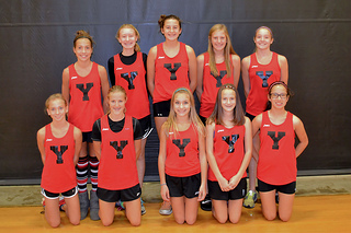 Yorkville Middle School Cross Country Girls at IESA State