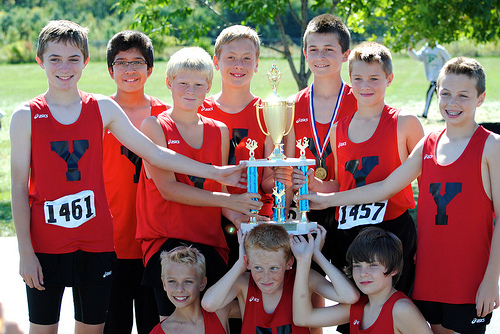 2013 Yorkville Middle School Cross Country 7th Grade Boys Troy Invite Champs
