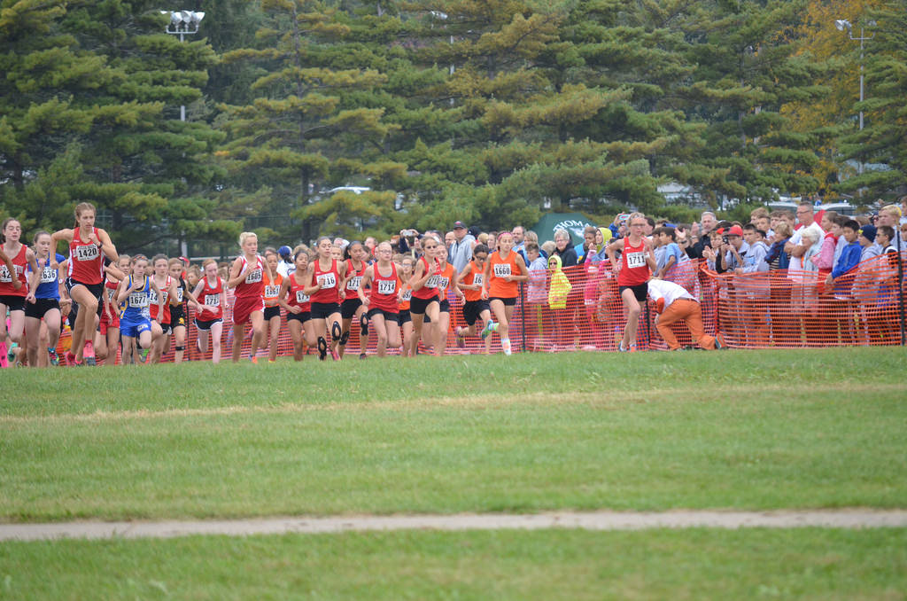 IESA Cross Country State 2016 3A Girls - Yorkville Middle School