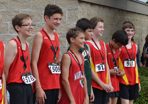 Eric Naumann, Jake Holter, and Adam Bello in the Yorkville Fox Trot Open Race