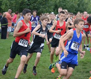 Rio Lara and Alex Loos at the 2013 Fox Trot Invite