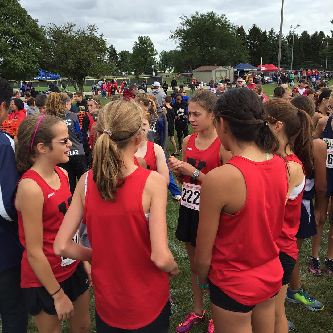 Yorkville Cross Country Girls @ 2015 Parkside Invite