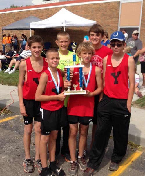 Yorkville Middle School Cross Country - 2014 Troy Invite 7th Grade Boys 2nd Place