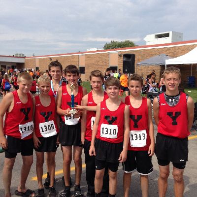 Yorkville Middle School Cross Country - 2014 Troy Invite 8th Grade Boys 3rd/4th Place