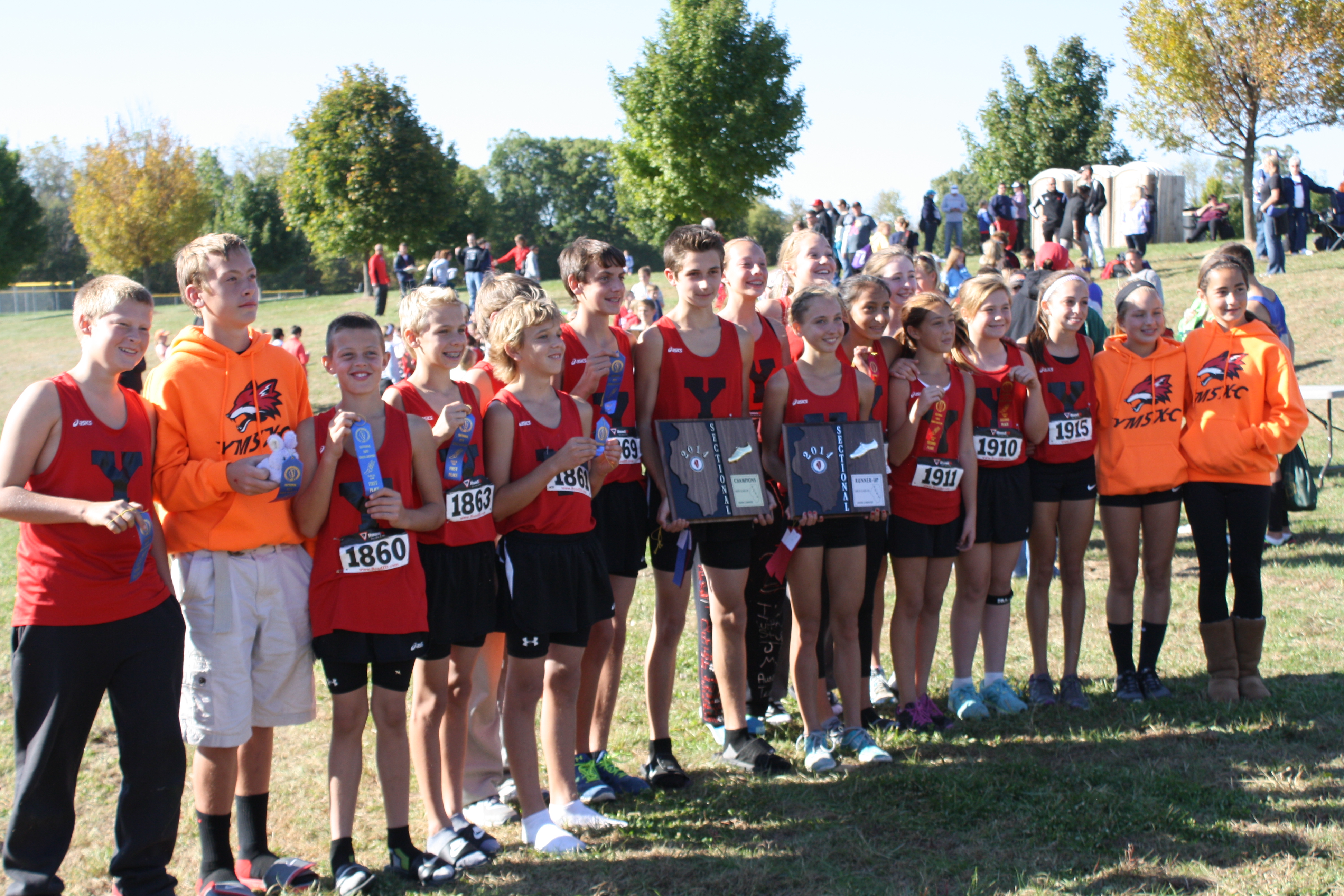 2014 Yorkville Middle School Cross Country State Qualifiers